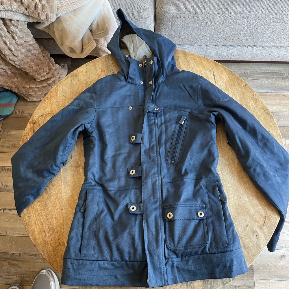 Burton Navy Hooded Ski Jacket